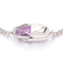 Load image into Gallery viewer, Capsule Crystal Chain Necklace - Sterling Silver

