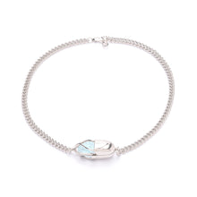 Load image into Gallery viewer, Capsule Crystal Chain Necklace - Sterling Silver
