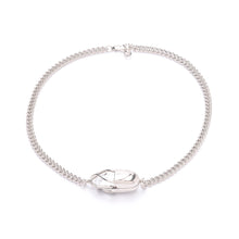 Load image into Gallery viewer, Capsule Crystal Chain Necklace - Sterling Silver
