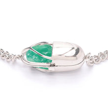 Load image into Gallery viewer, Capsule Crystal Chain Necklace - Sterling Silver
