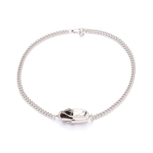 Load image into Gallery viewer, Capsule Crystal Chain Necklace - Sterling Silver
