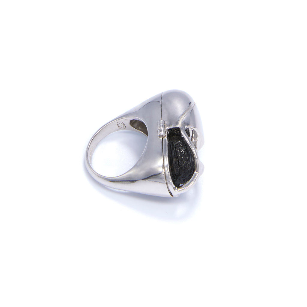 Capsule Crystal Ring - Sterling Silver