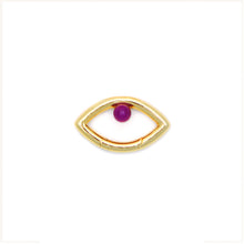 Load image into Gallery viewer, Pantone Collaboration Cord Eye Necklace  - Gold - Mocha Mousse
