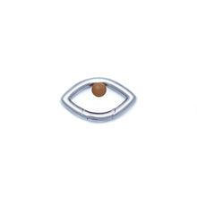 Load image into Gallery viewer, Pantone Collaboration Cord Eye Bracelet  - Silver - Mocha Mousse
