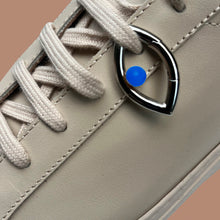 Load image into Gallery viewer, Pantone Collaboration Cord Eye Necklace  - Silver - Mocha Mousse
