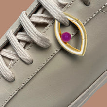 Load image into Gallery viewer, Pantone Collaboration Cord Eye Necklace  - Gold - Mocha Mousse
