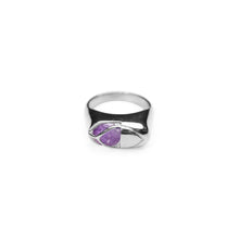 Load image into Gallery viewer, Mini Capsule Crystal Ring - Silver
