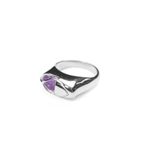 Load image into Gallery viewer, Mini Capsule Crystal Ring - Silver
