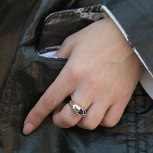 Load image into Gallery viewer, Mini Capsule Crystal Ring - Silver
