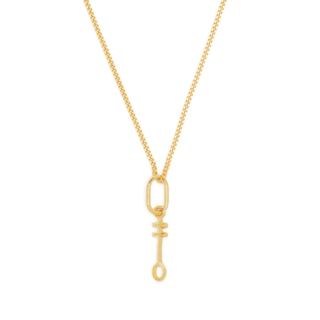 Egyptian Nefer Symbol Necklace - 24kt Gold Vermeil