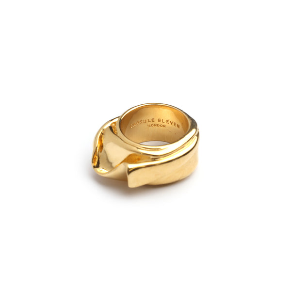 Pharaohs robes ring - gold vermeil