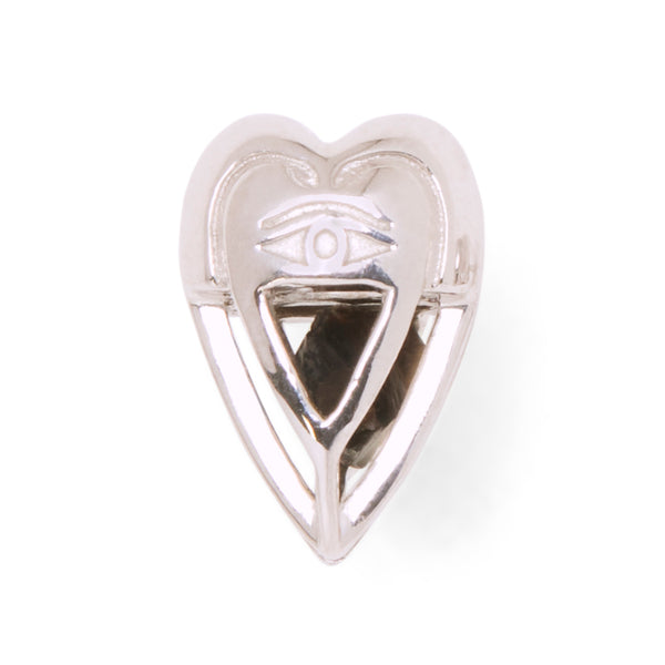 The Lovers Heart Studs Silver