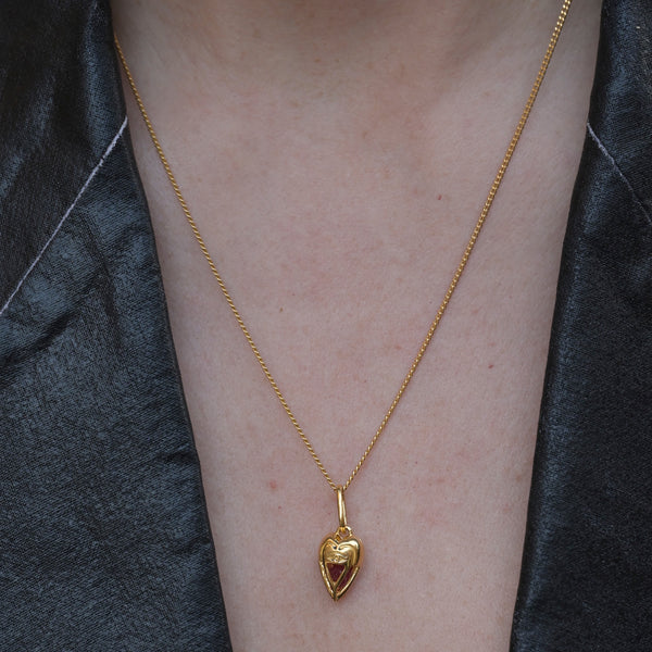 The Lovers Mini Heart Necklace Gold