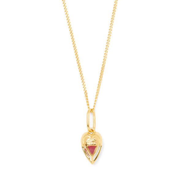The Lovers Mini Heart Necklace Gold