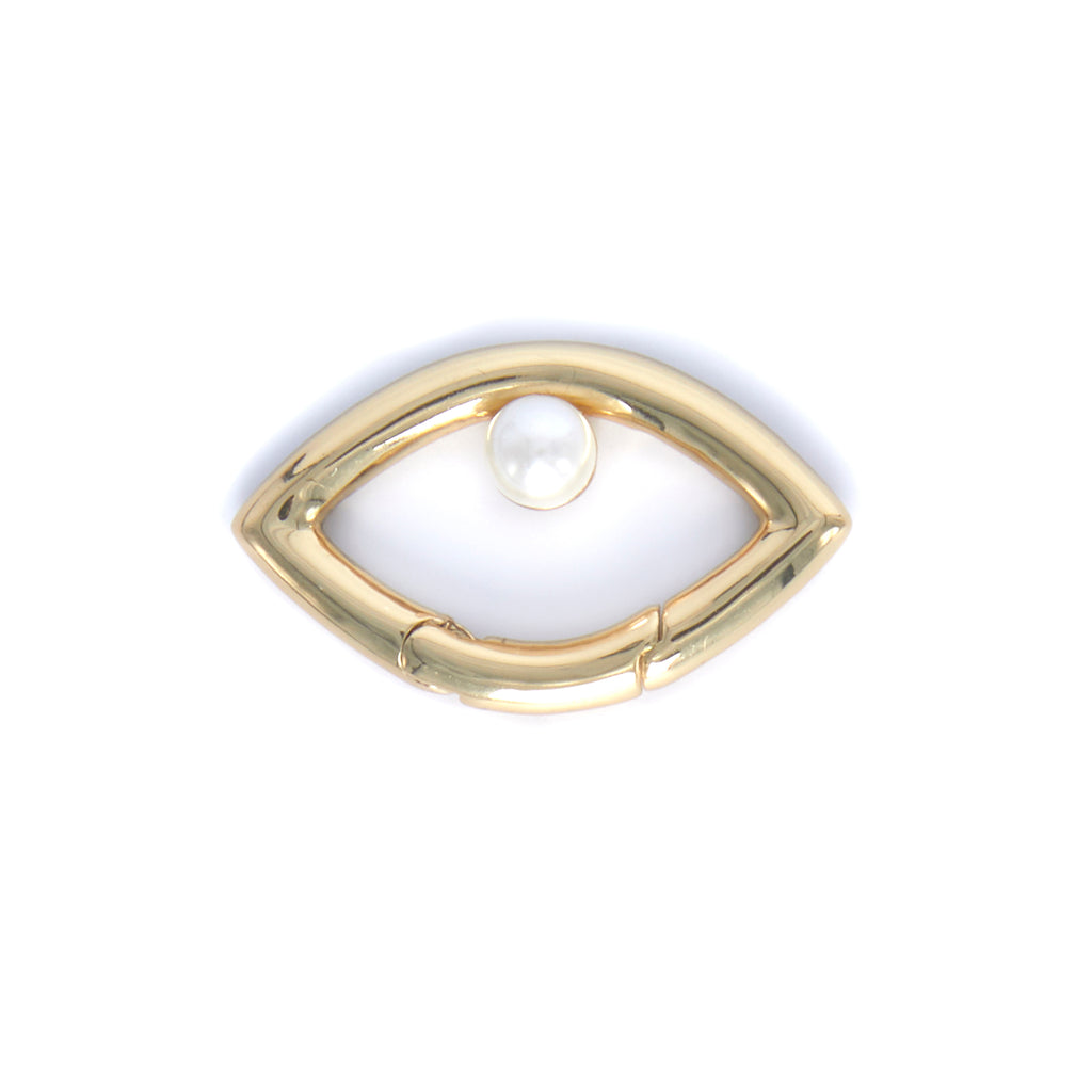 Eye Opener Pearl Clip - 18ct Gold-Plated