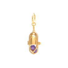 Load image into Gallery viewer, Capsule Crystal Earring - 24kt Gold-Plated Sterling Silver
