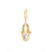 Load image into Gallery viewer, Capsule Pearl Earring - 24kt Gold-Plated Sterling Silver
