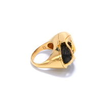 Load image into Gallery viewer, Capsule Crystal Ring - 24kt Gold Vermeil
