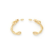 Load image into Gallery viewer, Egyptian Knot Hoops - 18kt Gold-Plated
