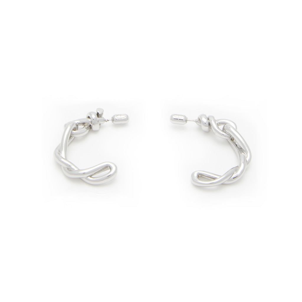 Copy of Egyptian Knot Hoops - Silver-Plated