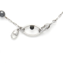 Load image into Gallery viewer, Egyptian Rosary Necklace Hematite - Sterling Silver
