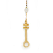 Load image into Gallery viewer, Egyptian Rosary Necklace - 18kt Gold-Plated Sterling Silver
