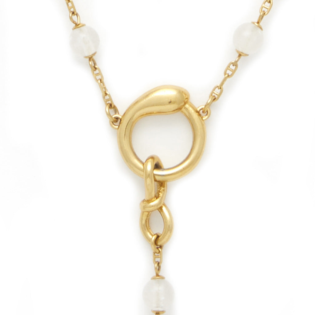Egyptian Rosary Necklace - 18kt Gold-Plated Sterling Silver