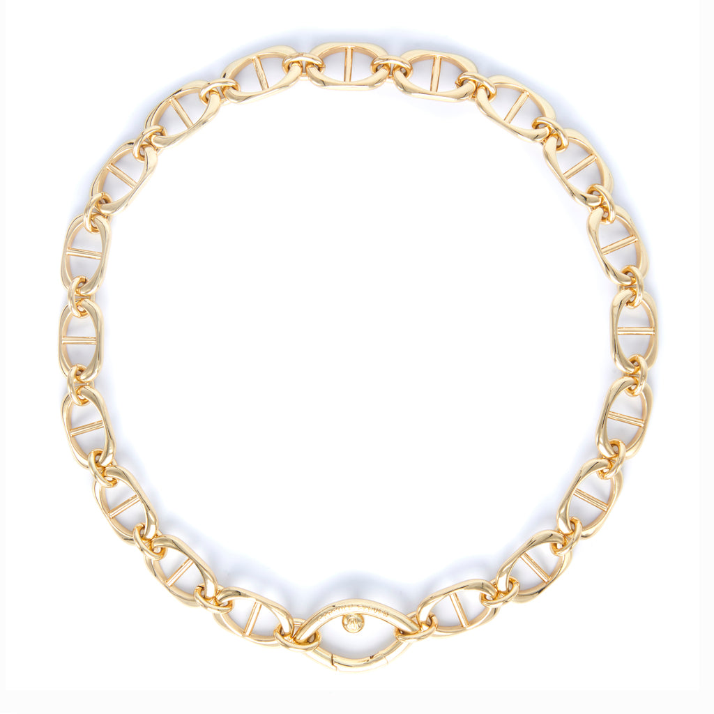 Eye Opener Capsule Link Necklace - 18kt Gold-Plated