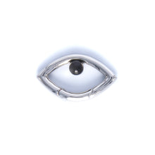 Load image into Gallery viewer, Eye Opener Black Onyx Clip - Silver
