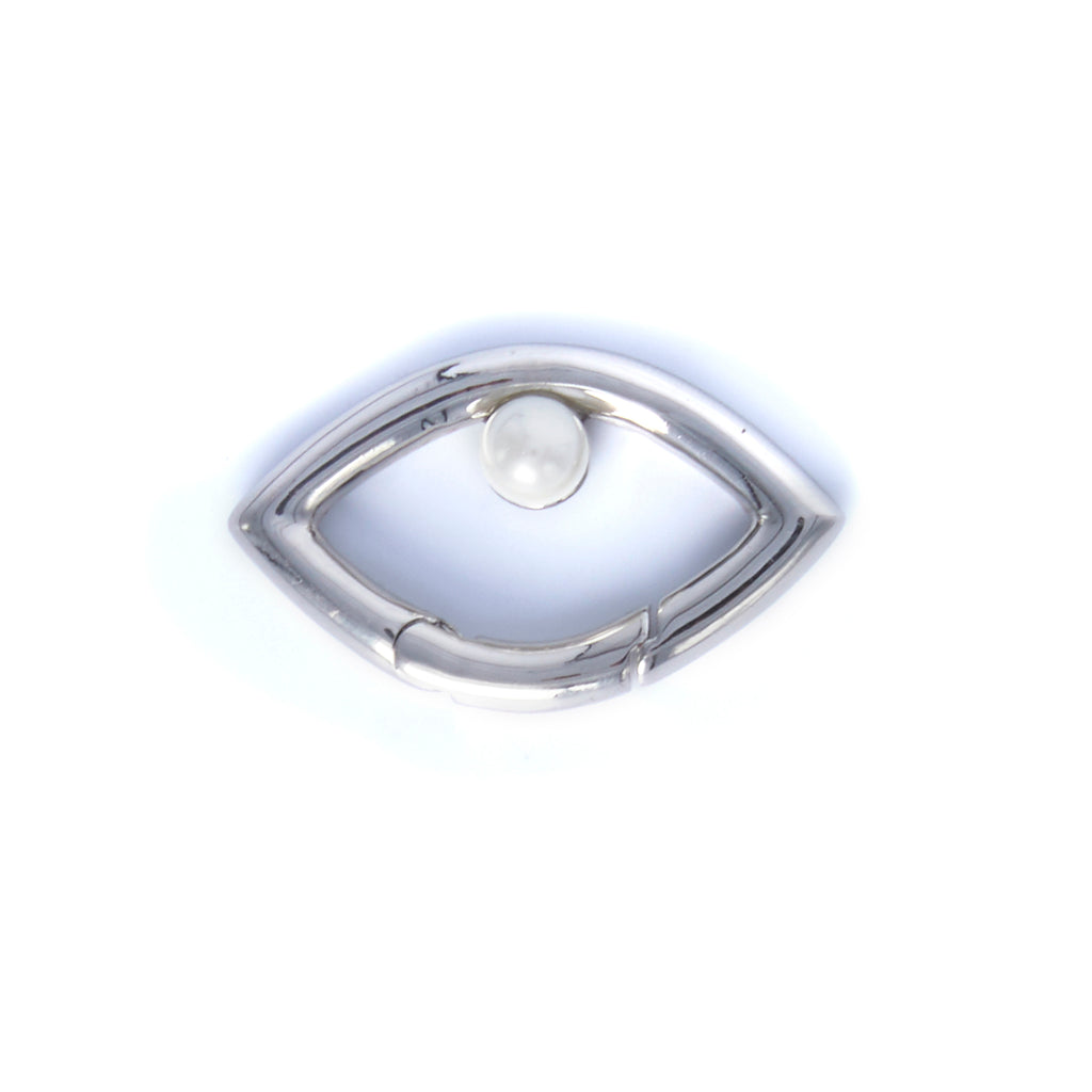 Eye Opener Pearl Clip - Silver