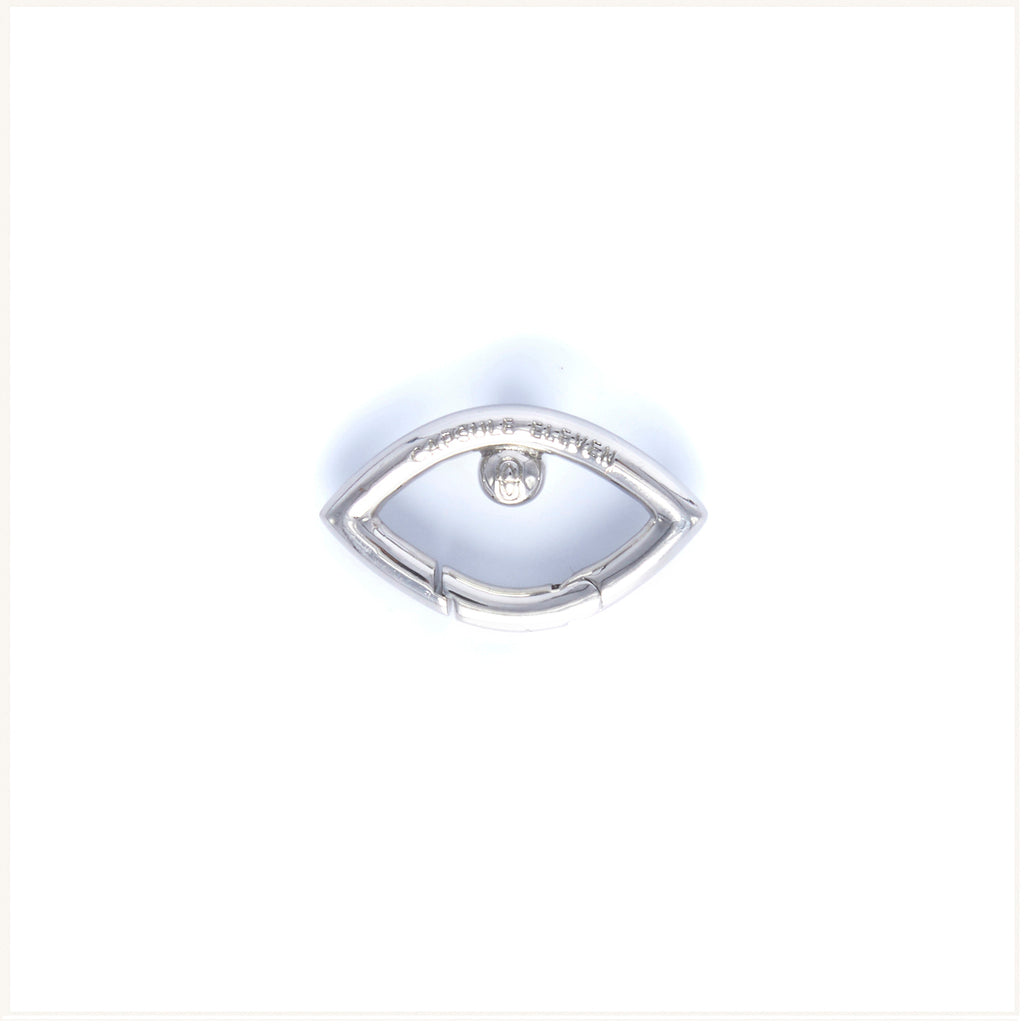 Eye Opener Chain Earrings - Silver