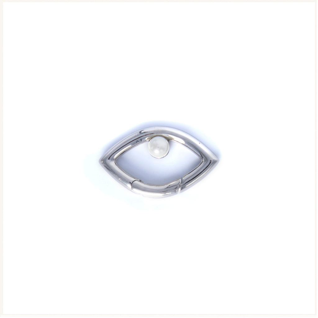 Eye Opener Capsule Link Bracelet - silver