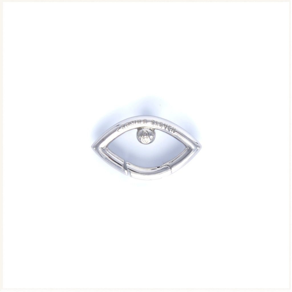 Eye Opener Chain Single Earring - Silver