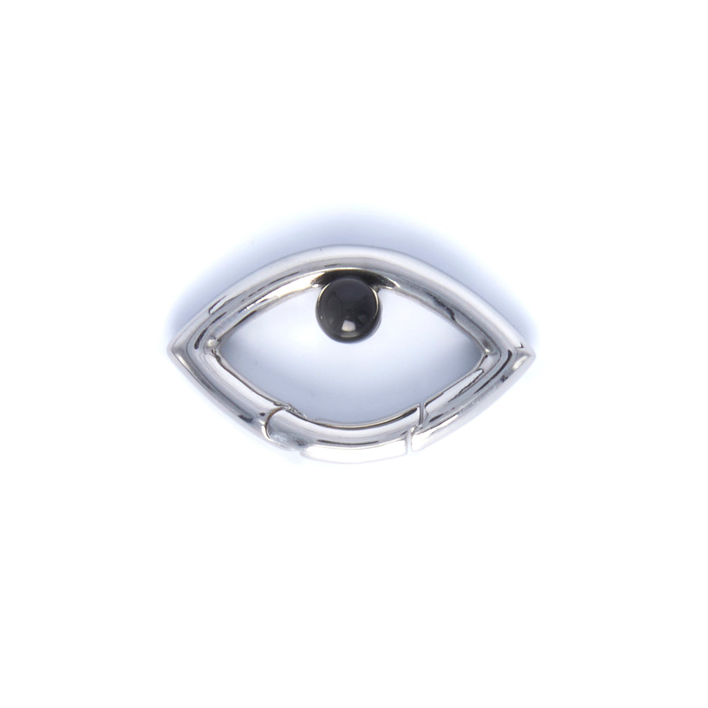 Eye Opener Chain Single Earring - Silver