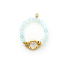 Load image into Gallery viewer, Eye Opener Opalite Bracelet- 18kt gold plated

