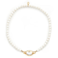 Load image into Gallery viewer, Eye Opener Pearl Necklace-gold
