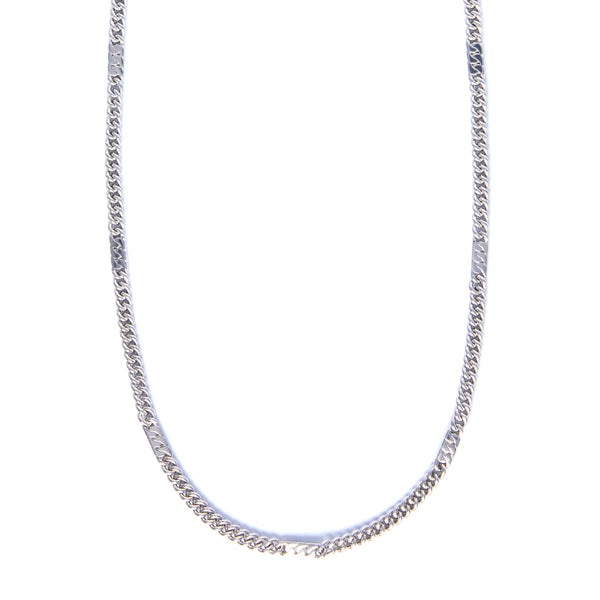Power Chain Necklace Long - Sterling Silver
